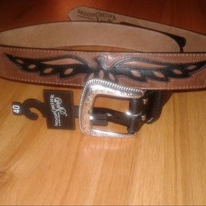 Moonshine by Brad Paisley Leather Belt Size 40 NEW